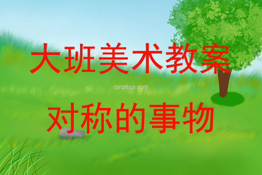 大班美術活動對稱的事物教案反思