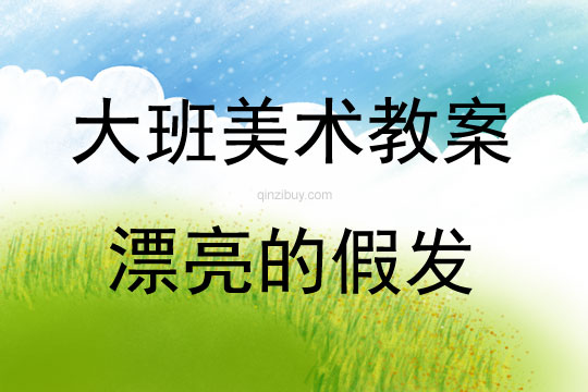 大班美術(shù)活動漂亮的假發(fā)教案反思