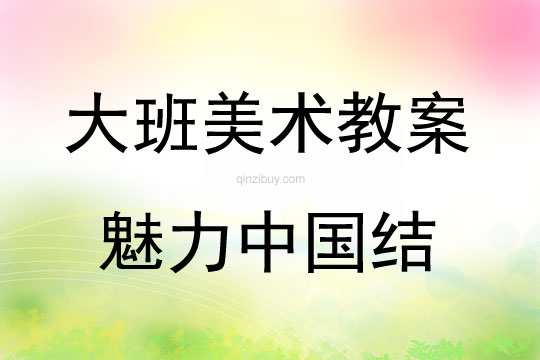大班美術(shù)活動(dòng)魅力中國(guó)結(jié)教案反思