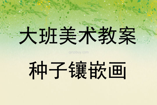 大班美術(shù)活動種子鑲嵌畫教案反思