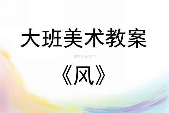 大班美術活動風教案反思