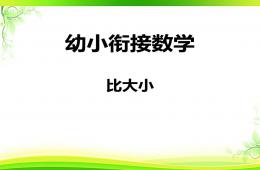 幼小銜接數(shù)學(xué)比大小PPT課件
