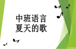 中班語言：夏天的歌PPT課件