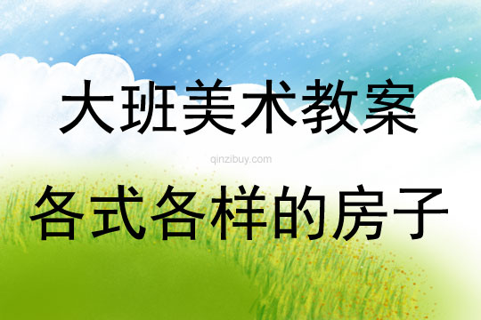 大班美術(shù)各式各樣的房子教案反思