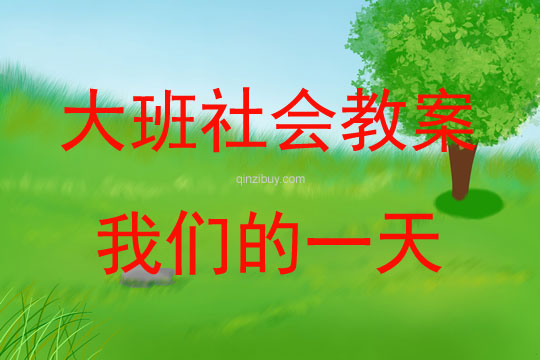 大班社會我們的一天教案反思