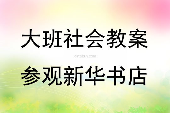 大班社會活動參觀新華書店教案反思