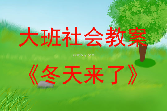 大班社會冬天來了教案反思