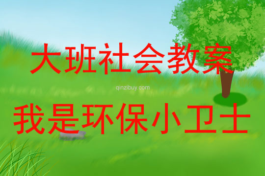 大班社會活動我是環保小衛士教案反思