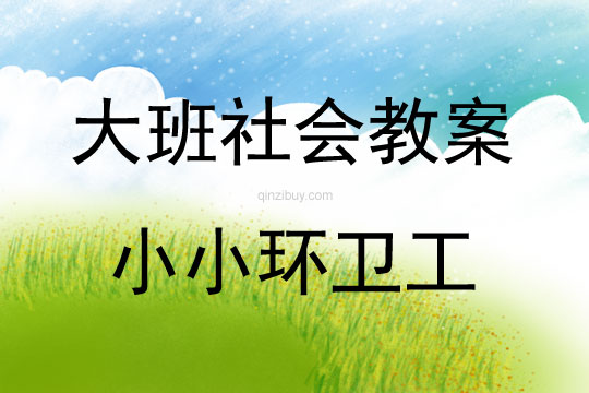大班社會活動小小環衛工教案反思