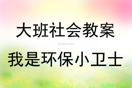 大班社會我是環(huán)保小衛(wèi)士教案反思