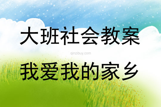 大班社會我愛我的家鄉教案反思