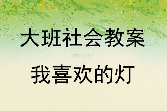 大班社會活動我喜歡的燈教案反思