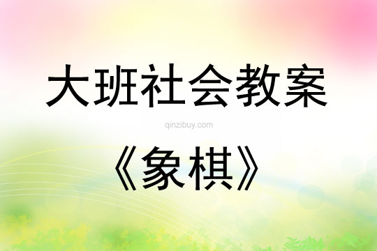 大班社會活動象棋教案反思