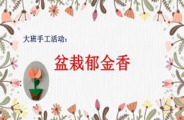 大班美術盆栽郁金香PPT課件