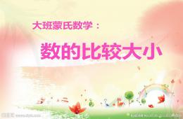 大班數學：數字比大小PPT課件
