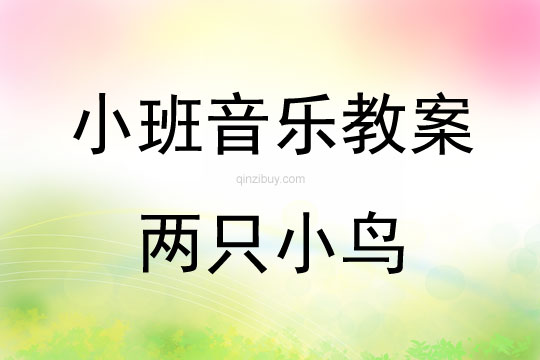 幼兒園小班歌唱教案：兩只小鳥(niǎo)小班歌唱教案：兩只小鳥(niǎo)