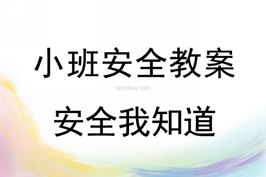 小班安全活動教案：安全我知道教案(附教學反思)