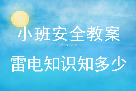 小班安全活動教案：雷電知識知多少教案