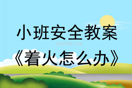 小班安全活動教案：著火怎么辦教案(附教學反思)