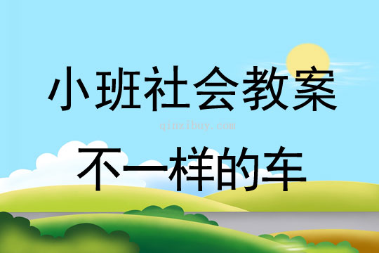 小班社會活動不一樣的車教案反思