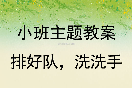 小班主題排好隊(duì)，洗洗手教案反思