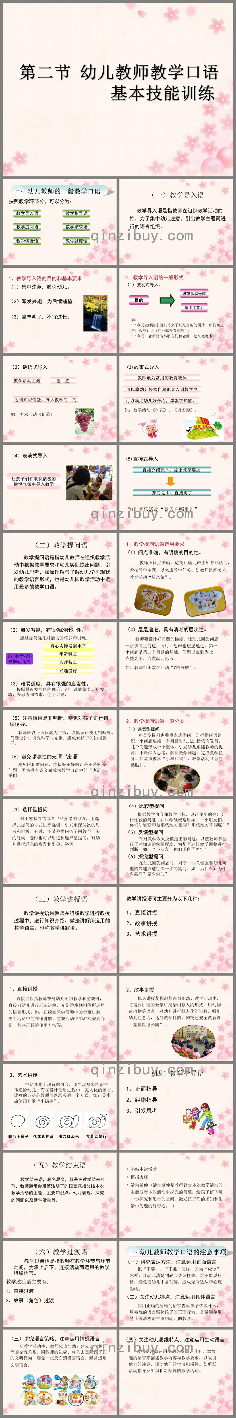 第四章-幼兒教師教學口語訓練(二)PPT課件