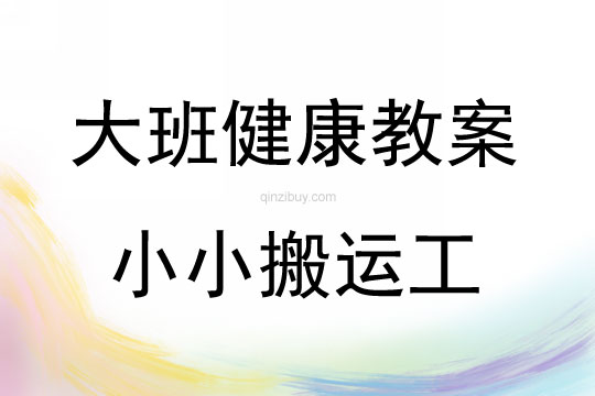 大班健康活動小小搬運工教案反思