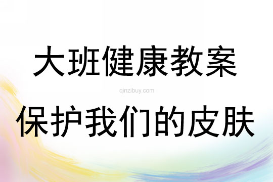 大班健康保護我們的皮膚教案反思