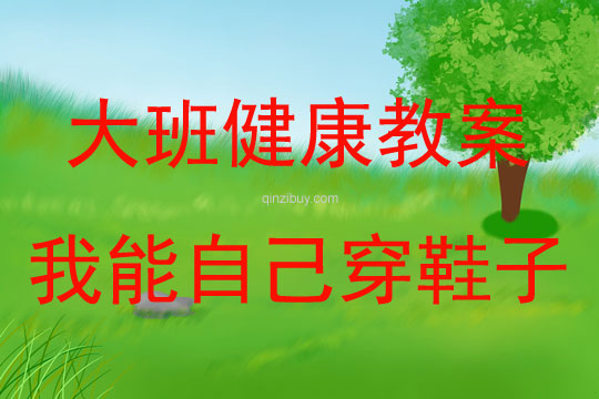 大班健康我能自己穿鞋子教案反思