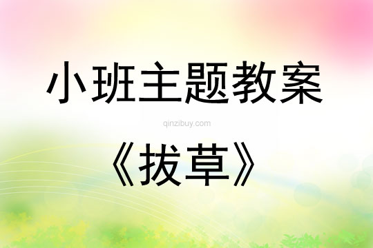 小班主題活動拔草教案反思