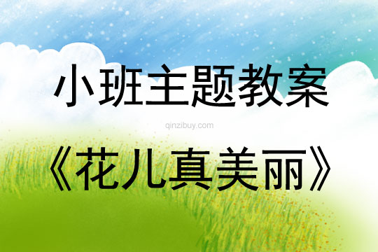 小班主題活動花兒真美麗教案反思
