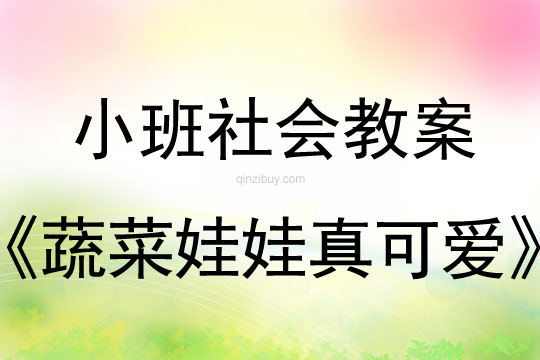 小班社會活動蔬菜娃娃真可愛教案反思