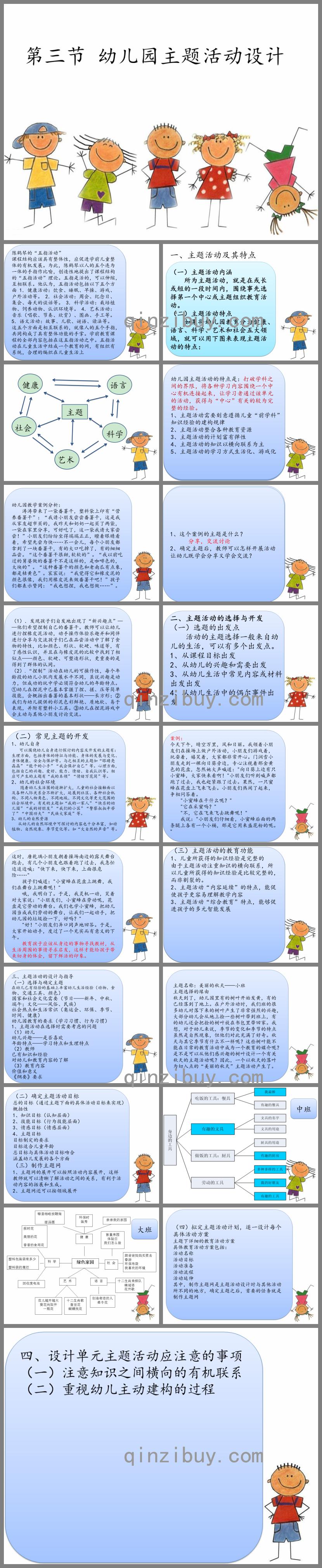 第三節幼兒園主題活動設計PPT課件