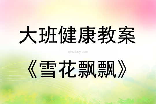 大班健康活動雪花飄飄教案反思