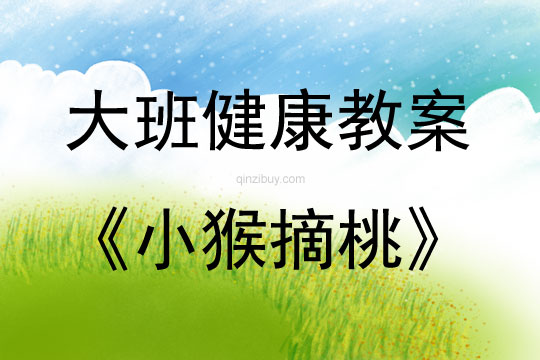 大班健康活動小猴摘桃教案反思