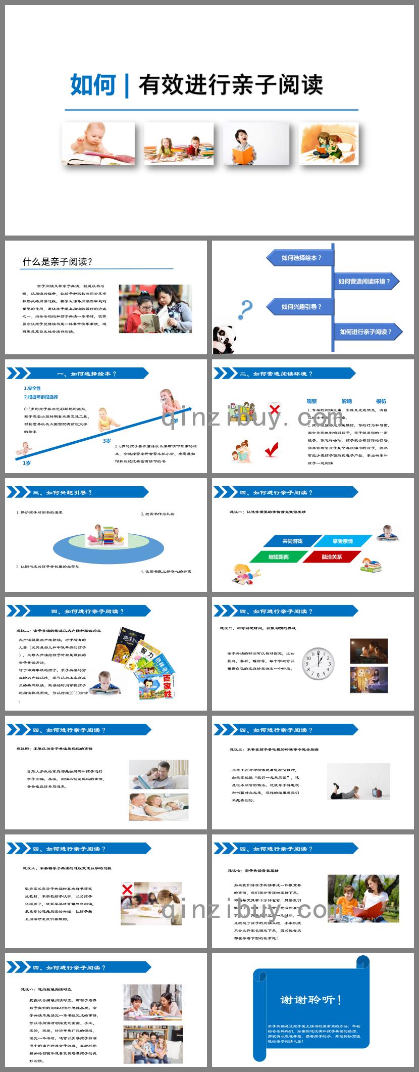家長教育如何有效進行親子閱讀？PPT課件