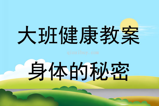 大班健康活動(dòng)教案：身體的秘密教案(附教學(xué)反思)