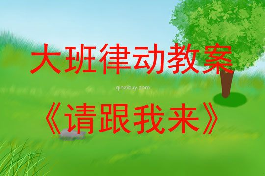 大班律動游戲《請跟我來》教案反思