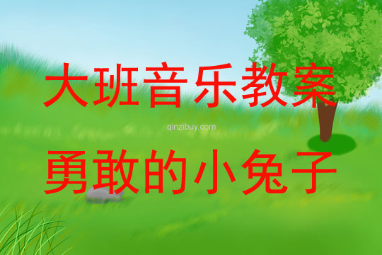 大班音樂游戲活動(dòng)勇敢的小兔子教案反思
