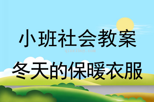 小班社會活動冬天的保暖衣服教案反思