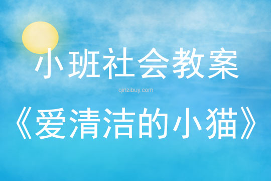 小班社會活動教案：愛清潔的小貓教案
