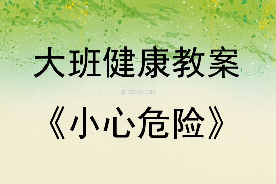 大班健康活動教案：小心危險教案