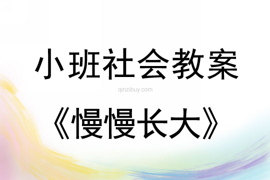 小班社會慢慢長大教案