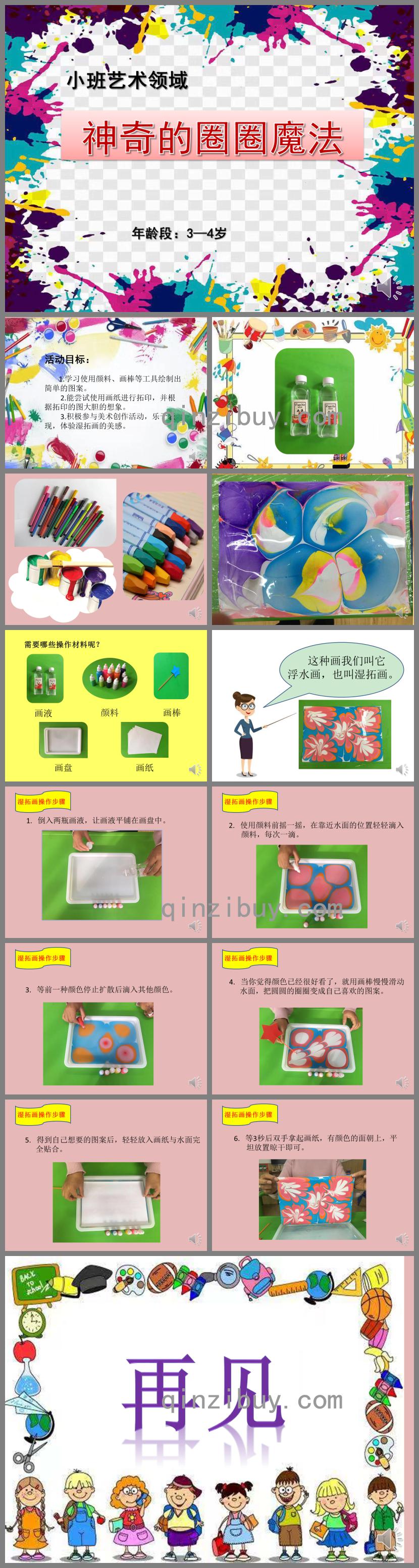 小班藝術神奇的圈圈魔法PPT課件
