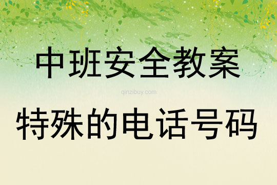 中班安全活動教案：特殊的電話號碼教案(附教學反思)