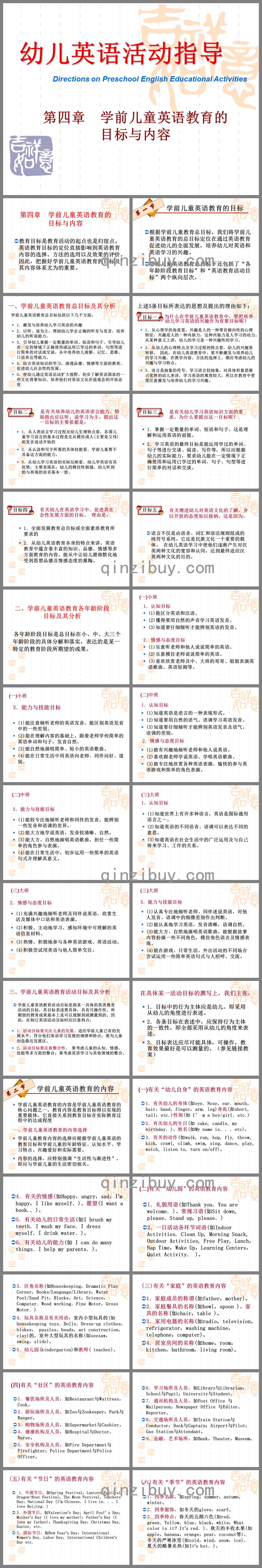 學(xué)前兒童英語(yǔ)教育PPT課件