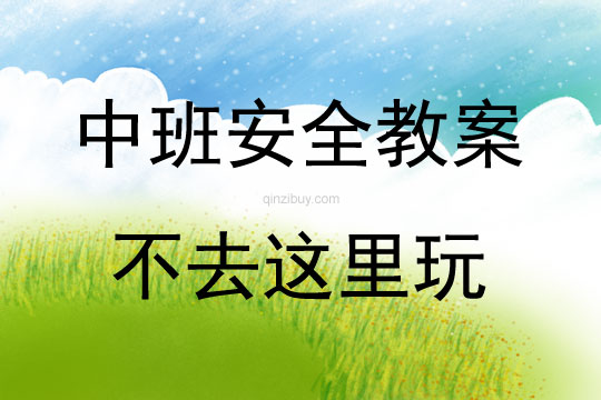 中班安全不去這里玩教案反思