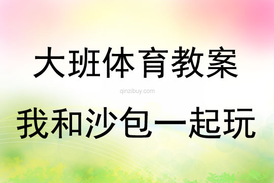 大班體育游戲活動教案：我和沙包一起玩教案(附教學反思)
