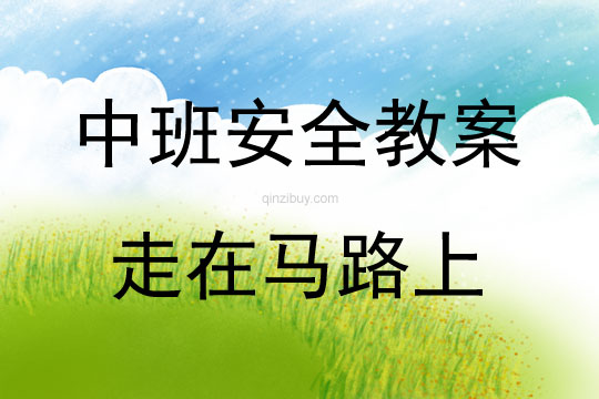 中班安全走在馬路上教案