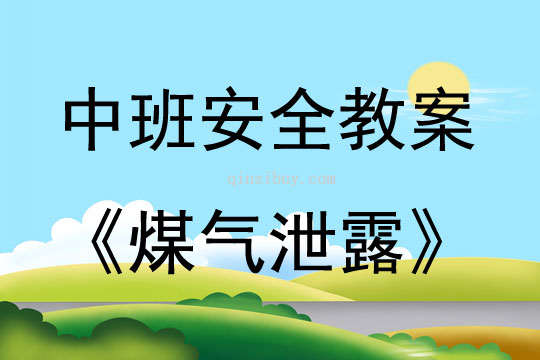 中班安全煤氣泄露教案反思